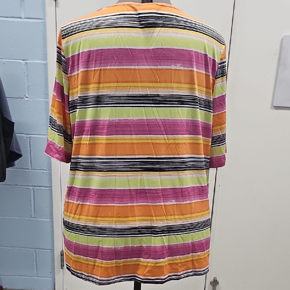 Ruby Rd. Colorful Striped Blouse - Picture 4 of 5